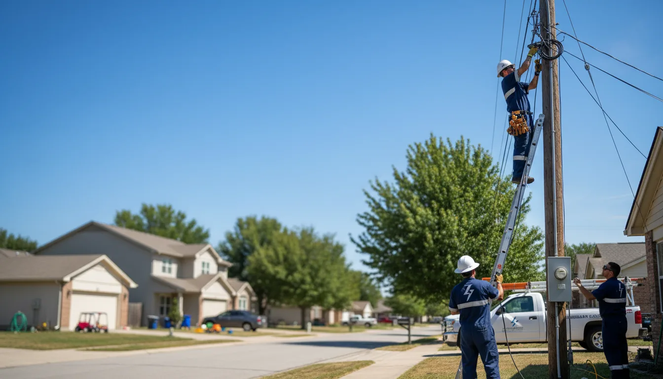 Residential electrician providing installation services in Blairstown, MO